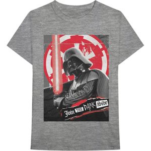 Grå Star Wars 'Darth Rock Three' T-Shirt med tryck.