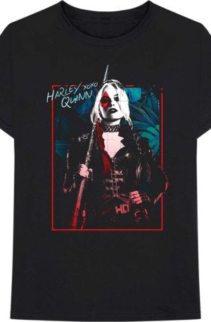 Svart t-shirt med Harley Quinn tryck.