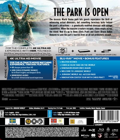 Jurassic World - Limited Steelbook (4K Ultra HD + Blu-ray) - Bild 2