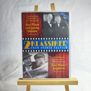 Åsa-Nisse Och Tjocka Släkten/Åsa-Nisse I Popform (INPLASTAD) 2 klassiker Från Svensk Talfilm (Begagnad)