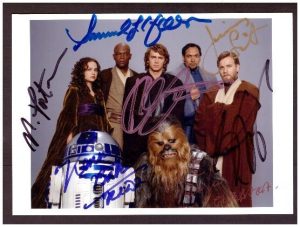 STAR WARS II: Hayden Christensen, Ewan McGregor, Samuel L.Jackson, Jimmy Smits, Natalie Portman, Kenny Baker, Peter Mayhew