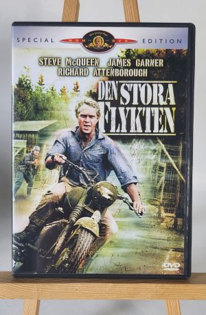 Den Stora Flykten - Steve McQueen, James Garner, Richard Attenborough (Begagnad)