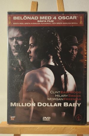 Million Dollar Baby (INPLASTAD) Clint Eastwood, Morgan Freeman, Hilary Swank (Begagnad DVD)