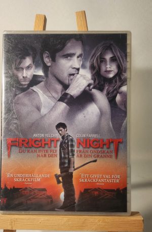 Fright Night (INPLASTAD) Anton Yelchin, Colin Farrell, Christopher Mintz-Plasse (Begagnad Dvd)
