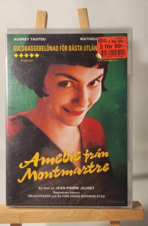 Amelie från Montmartre (INPLASTAD) Audrey Tautou, Mathieu Kassovitz, Rufus (Begagnad Dvd)