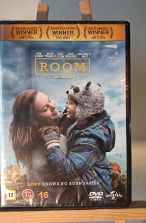 Room (INPLASTAD) Brie Larson, Jacob Tremblay, Joan Allen (Begagnad Dvd)