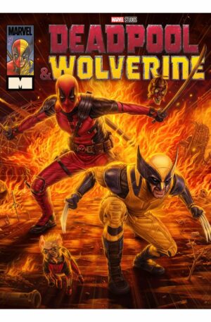 Marvel Art Print Deadpool & Wolverine 46 x 61 cm - Limiterad